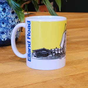 Leeds Elland Road Illustrated Mug, gift