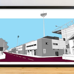 Stampa dello stadio di calcio di Burnley, poster, immagine di Burnley