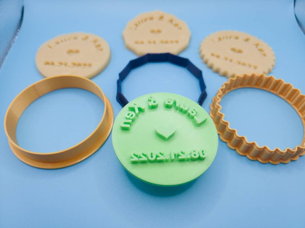Custom Wedding Cookie Cutter Stamp Personalized Cookie and Etsy