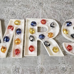 Baby Shower Letter Box form tray display for treats, charcuterie, cake pop, candy, chocolate etc zdjęcie 7