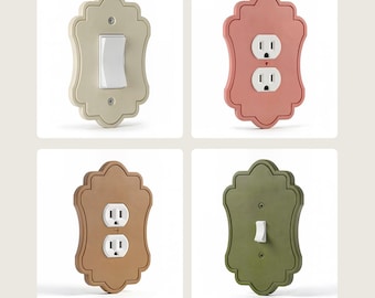 Baroque Victorian Light Switch Cover | Ornate Vintage Wall Plate | Decorative Rococo Home Accent | Art Switch & Outlet Cover | Toggle Rocker
