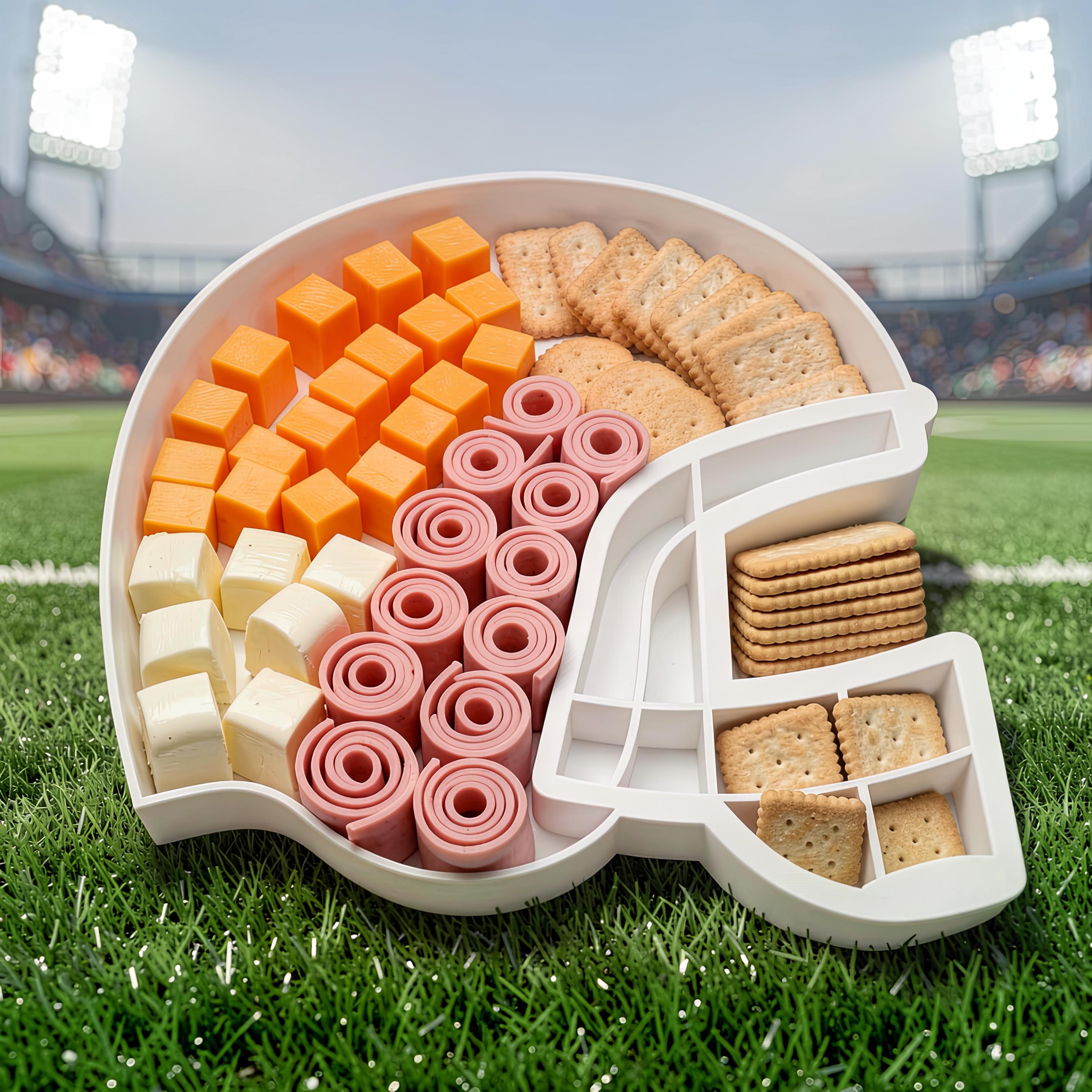 football helmet candy dish Carolina Panthers Snack Sports Fan Merch The container and tray are microwavable and dishwasher safe Uncommon Goods | Green Bay