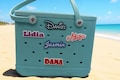 Personalized Name Tag for Beach Tote – Custom Bag Charm for Tote Bags,  Diaper Bags – Name Plate Accessory for Travel & Gifts for Bogg Bag