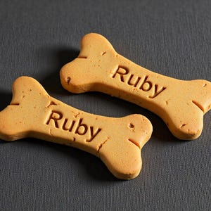Personalized Dog Bone Cookie Cutter: Custom Pet Treat Baker - 3 Sizes image 2