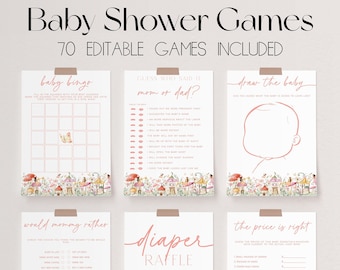 70 Baby Shower Games, Fairy Baby Shower Game Bundle, Magical Fairy Baby Shower Bundle, Baby Party Games, Little Fairy Baby Games | FAIRY