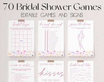 Butterfly Bridal Shower Games Bundle, Spring Theme (Digital Download) | LILY