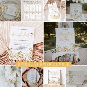 Ensemble d'invitations nuptiales pour les mariées et les abeilles, Ensemble d'invitations pour fêtes nuptiales de fleurs sauvages et de fleurs sauvages, Lot de cartes d'invitations nuptiales florales printanières | ABEILLE