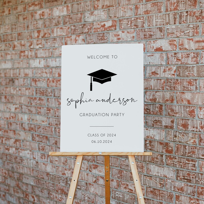 Graduation Sign Template Editable Graduation Sign Etsy Graduation Sign Template Editable Graduation Sign Etsy