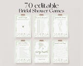 Fresh Off The Market Bridal Shower Games Bundle, Farmer's Market Bridal Shower Games, Green Hand Drawn Bridal Party Games | BEA