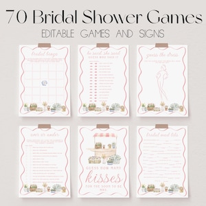 Fresh Off the Market Bridal Shower Games Bundle, Farmer&#39;s Market Bridal Shower Games, Flower Market Shower Games, Editable Bridal Games |MYA