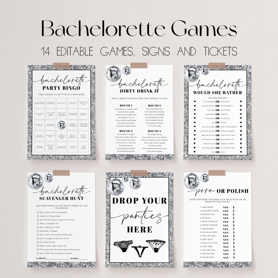 40 EDITABLE Bachelorette Games - Palm Springs Bachelorette –  OhHappyPrintables