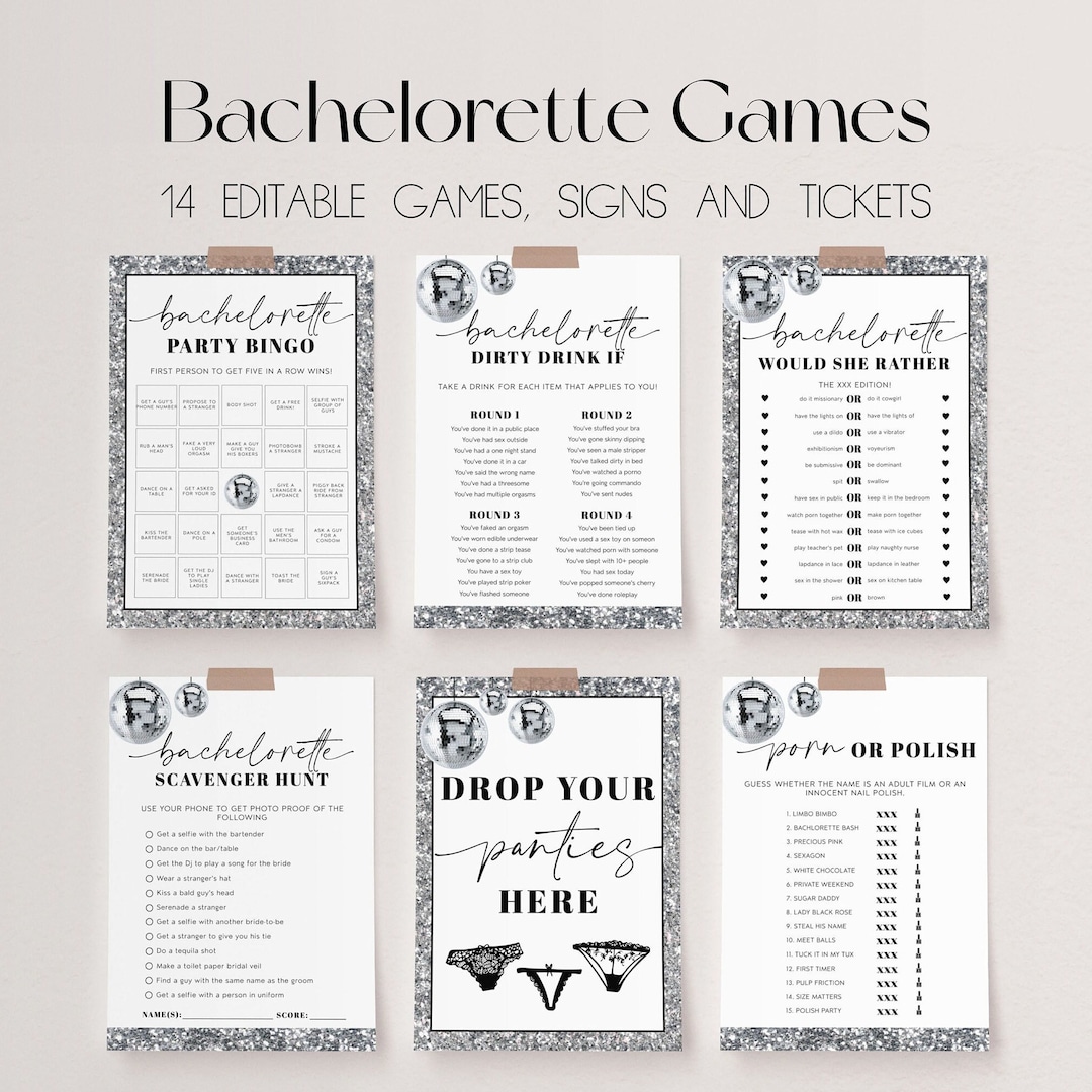 40 EDITABLE Bachelorette Games - Palm Springs Bachelorette –  OhHappyPrintables