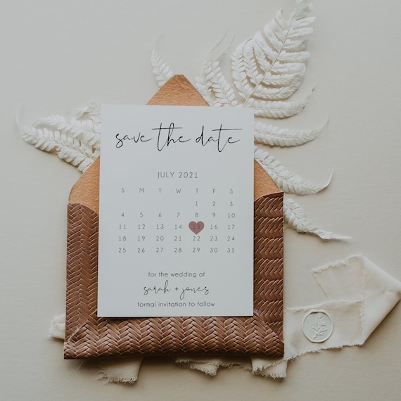 Calendar Save the Date Template, Wedding Save Our Date Card, Wedding Save  the Date Editable, Bridesmaid Proposal Card SARAH - Etsy