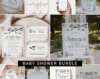 Kit de baby shower « Un petit bébé arrive bientôt » : invitation, décorations effrayantes | ASH