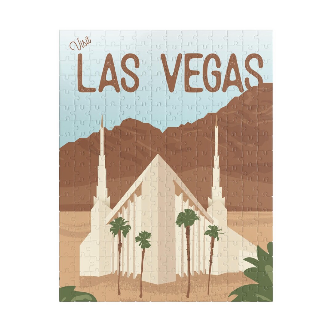 LDS Temple Puzzle Las Vegas LDS Temple Missionary Christmas Gift LDS
