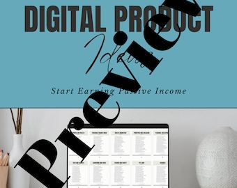 500 digitale productideeën (begin met passief inkomen verdienen)