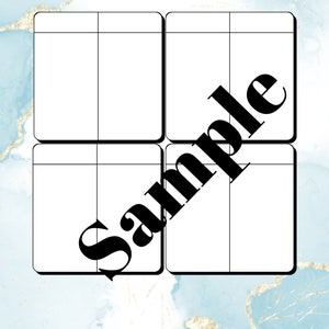 Peut inclure: Un planificateur de recettes DIY imprimable avec un fond en marbre bleu et or. Le planificateur comporte quatre sections avec des lignes pour écrire. Le texte "DIY RECIPES" est en haut de la page.