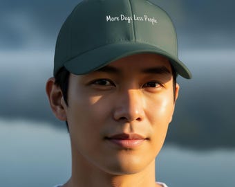 More Dogs Less People Hat, Dog Lover Gift, Funny Dog Hat, Sarcastic Hat, Dog Mom Hat, Dog Dad Hat, Animal Lover Hat