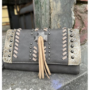Western Ladies Wallet, Pocketbook with Tassle, Southwestern, Cowgirl Rodeo, FREE SHIPPING, TheRoosterDenCoCA