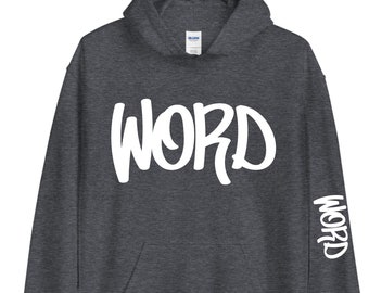 word hoodie / i love the 90s hoodies / retro hoodies / old school hoodies / 90s gifts / old school gifts / unisex hoodies / old school slang