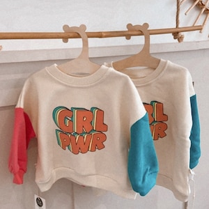 Girl Power Sweater, girl power jumper, toddler sweater, girls sweater, toddler outfit, toddler jumper, girls outfit, girls winter clothing