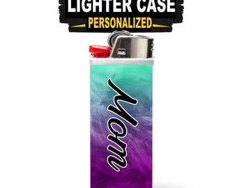 Mom Lighter Case for Bic Lighter – Custom Name Personalized Cover
