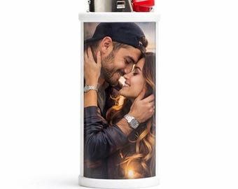 Custom Photo Lighter Case for Classic Bic Lighter – Reusable Personalized Plastic Cover