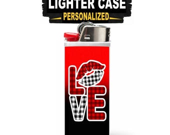 Love Lighter Case for Bic Lighter – Custom Name Personalized Cover