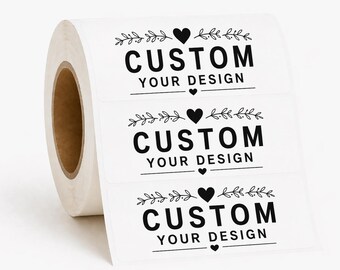 Custom Labels | Thermal Shipping Labels 2.25" x 1.25" | Handle With Care Stickers | Small Business Packaging | 100–500 Pack