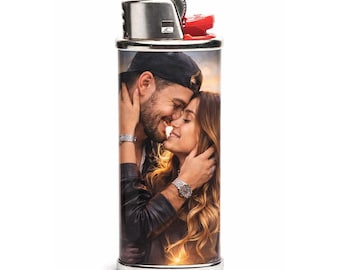 Custom Photo Lighter Case – Personalized Standard Bic Sleeve, Metal – Sub-Pressions