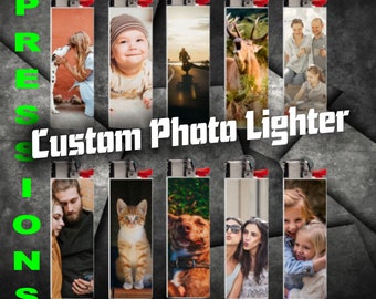 customized gift paper Custom Photo Lighter- Personalized Photo Lighters, Lighters Case or Lighter Wraps, Personalized fun Gifts for him