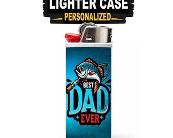 Best Dad Lighter Case for Bic Lighter – Custom Name Personalized Cover