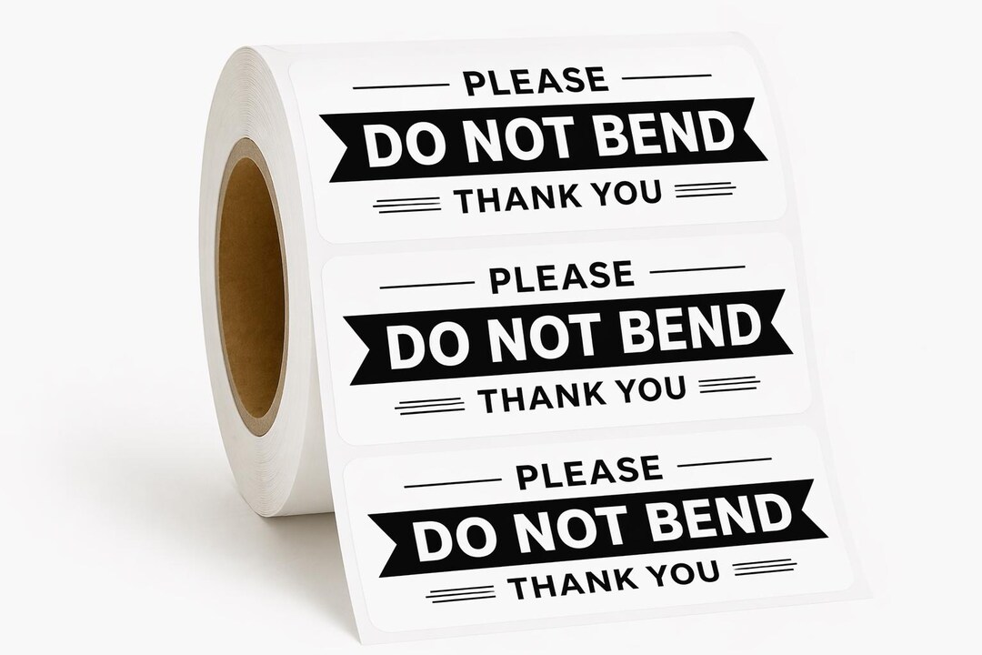 Do Not Bend Labels | Thermal Shipping Labels 2.25" X 1.25" | Handle ...