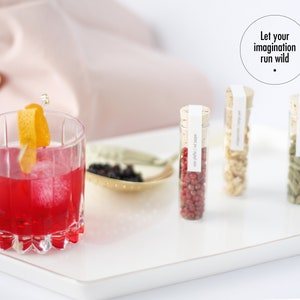 GIN BOTANICALS für COCKTAILS 12 ausgewählte Aromen Geburtstagsgeschenk für Männer & Frauen Tolles Geschenk für ihn, sie, Jahrestag Bild 6