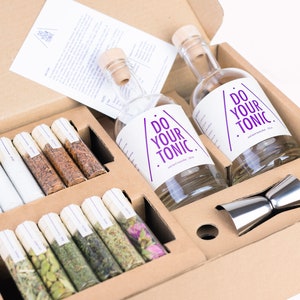 Do Your Tonic Doe-Het-Zelf Tonic Pakket Geschenkset Voor Hem & Haar Geweldig Cadeau Voor Vaderdag, Verjaardag, Bruiloft afbeelding 1