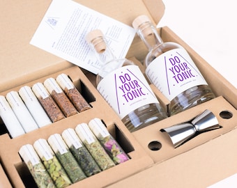 DO YOUR TONIC - Complete Tonic Water Set - Make your own tonic water with botanicals - Perfect gift for men and women