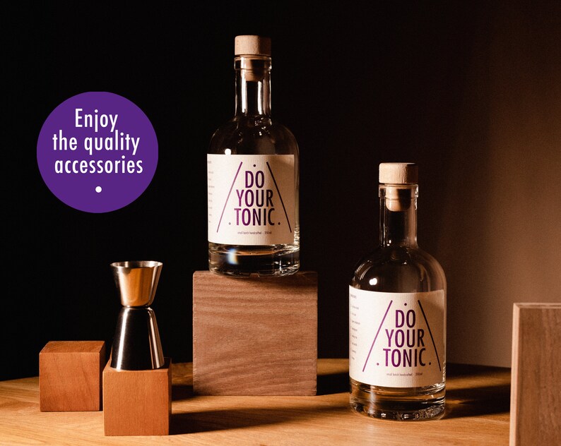 Do Your Tonic Doe-Het-Zelf Tonic Pakket Geschenkset Voor Hem & Haar Geweldig Cadeau Voor Vaderdag, Verjaardag, Bruiloft afbeelding 4