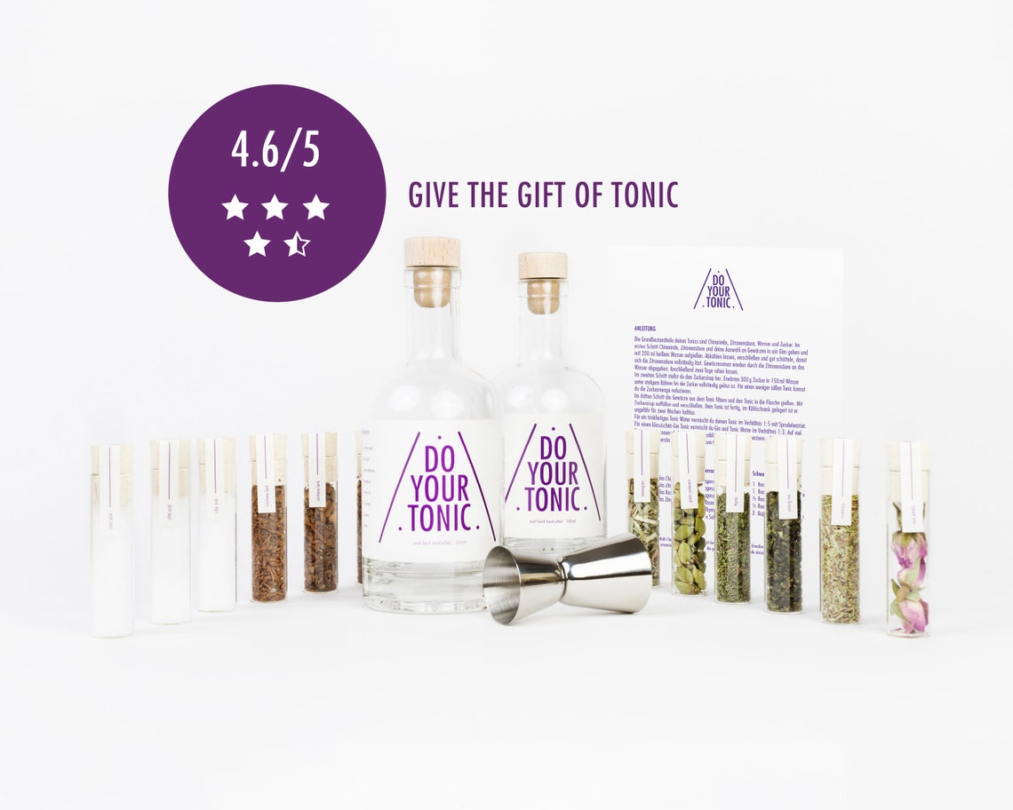 DO YOUR TONIC Komplettes Tonic Water Set Tonic Water Etsy