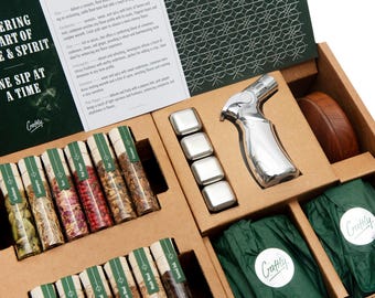 Whiskey Smoker Kit - DIY Whiskey- und Bourbon-Infusion mit reichhaltigen Raucharomen | Geschenk für Whiskey-Liebhaber und Hobby-Barkeeper