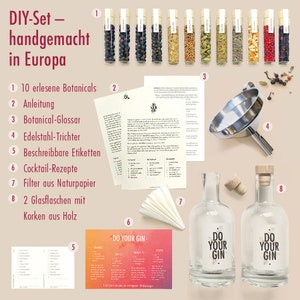 DO YOUR GIN Gin Diy Gift Kit Gift for Men and Women Anniversary, Retirement & Birthday Gift Gift for Him, Her Gin Making Kit image 2