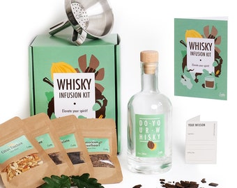 Craftly DIY Kit d'infusion de whisky | 10 épices pour les amateurs de whisky | Kit de bricolage | Cadeau pour hommes et femmes | Cadeaux d'anniversaire