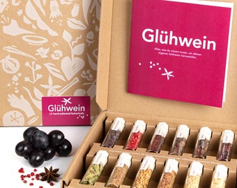 Mulled Wine Kit by Craftly | Holiday Spiced Wine Mix | Warm Cocktails | Gluhwein Spice Set | Spice Gift Set for Cooks | Christmas Spices