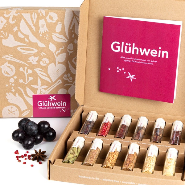 DIY Glühweinset - Geschenkset, Geschenk für ihn, sie, Jahrestag, Geburtstag, Cocktail Geschenk Set für Männer & Frauen, Gift for him and her