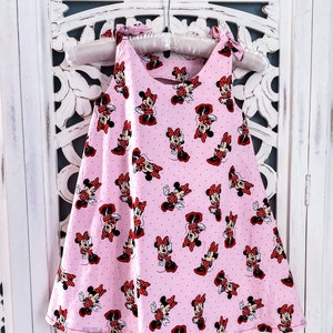 Minnie Mouse Dress | Disney Dress | Pink Minnie Mouse Dress | Sundress | Tank Dress