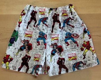 Marvel Comics | The Hulk | Captain America | Spiderman | Kids Shorts