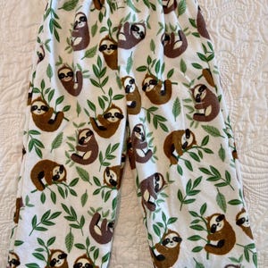 Sloth Flannel Pajama Pants: Soft Kids Sleepwear