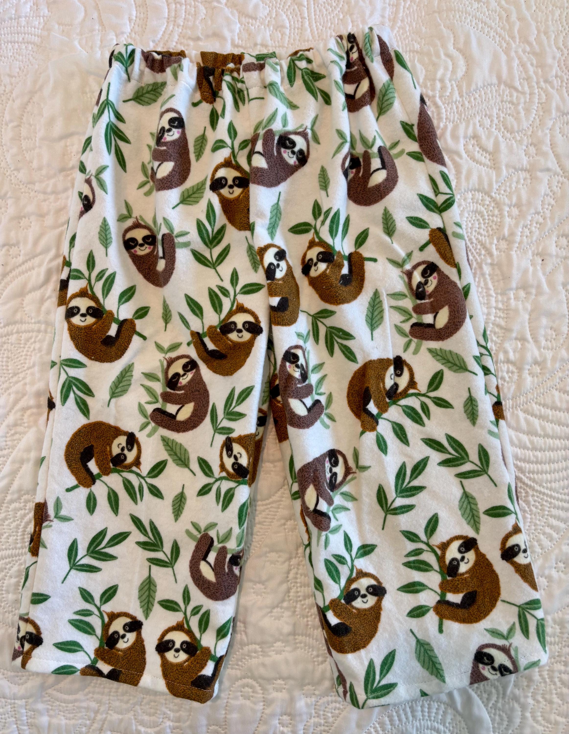 Womens Pajama Sloth Pajama Pants Mens Sloth Devil Plaid Pajama