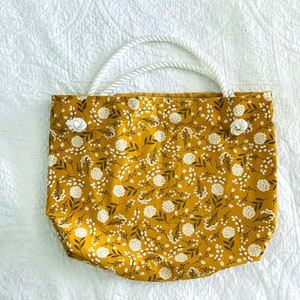 Mini Black & Yellow Tote With Storage System Digital File - Etsy