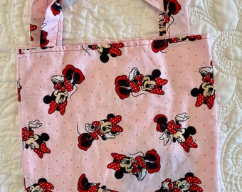 Pink Minnie Mouse Cotton Tote | Reusable Gift Bag