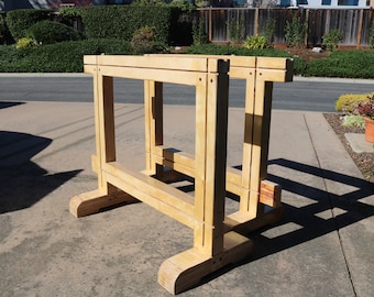 Sawstallions Plans (Sawhorses) Incorporating Matchfit Dovetail Grooves